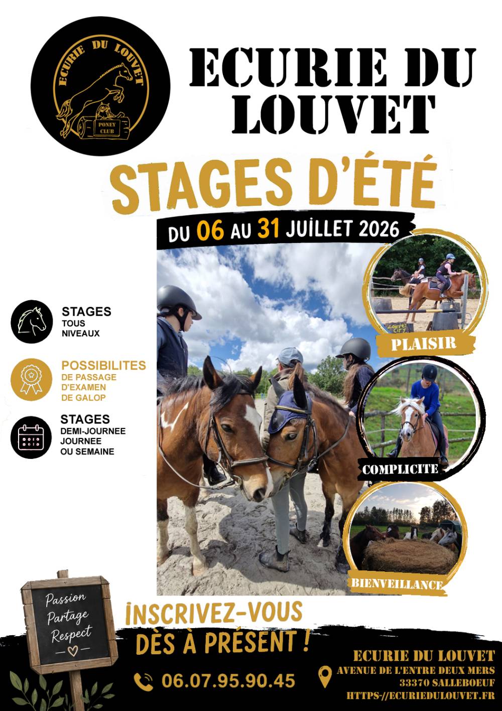 stages ete